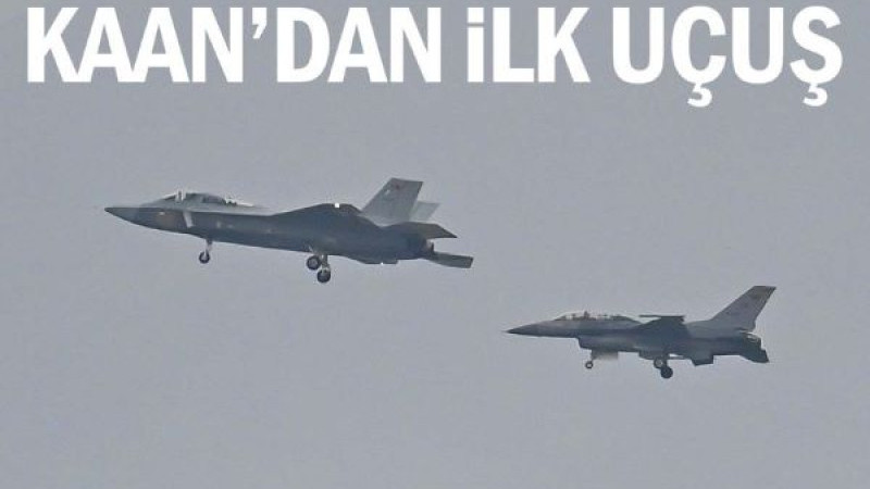 Milli Muharip Uçak KAAN İlk Kez Havalandı
