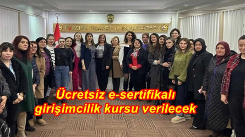 Ücretsiz e-sertifikalı girişimcilik kursu verilecek