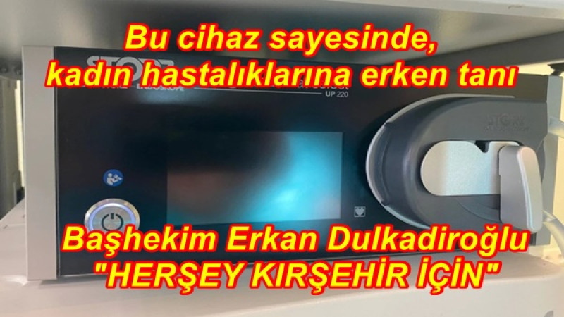 Bu cihaz sayesinde,kadın hastalıklarına erken tanı
