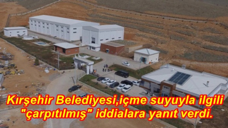 Kırşehir Belediyesi,içme suyuyla ilgili 