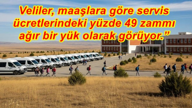Veliler, maaşlara göre servis ücretlerindeki yüzde 49 zammı ağır bir yük olarak görüyor.”