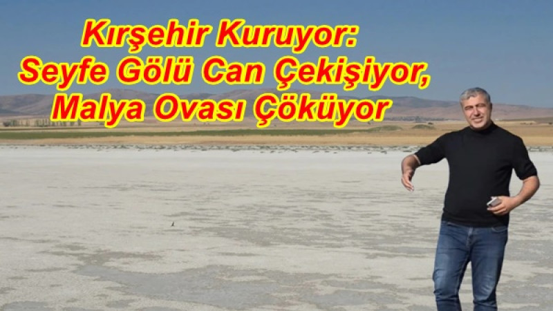 Kırşehir Kuruyor: Seyfe Gölü Can Çekişiyor, Malya Ovası Çöküyor