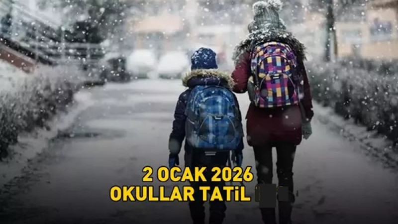 Kırşehir genelinde 2 Ocak Cuma günü okullarda eğitime ara verildi .