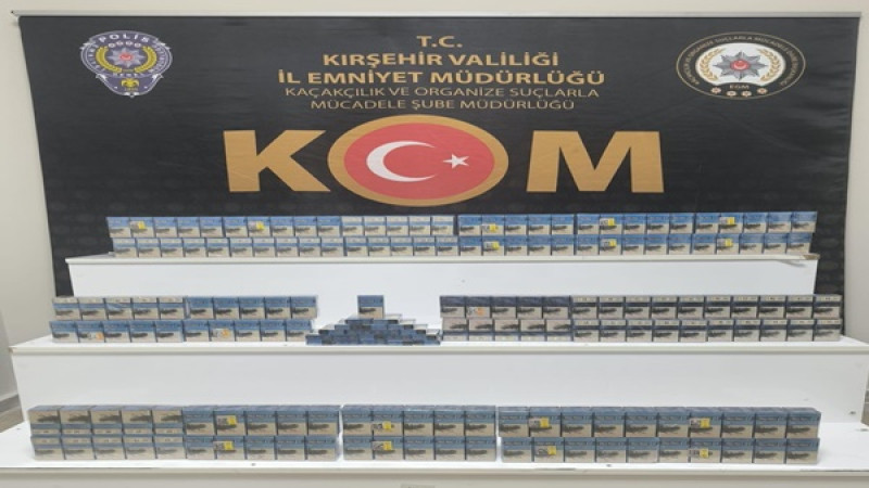 Kırşehir’de Kaçak Sigara Operasyonu: 380 Paket Ele Geçirildi