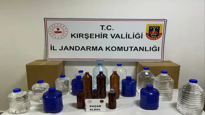 Kırşehir’de Kaçak Alkol Operasyonu: 2 Şüpheli Yakalandı