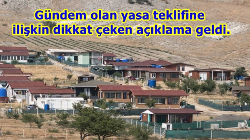 Gündem olan yasa teklifine ilişkin dikkat çeken açıklama geldi. 