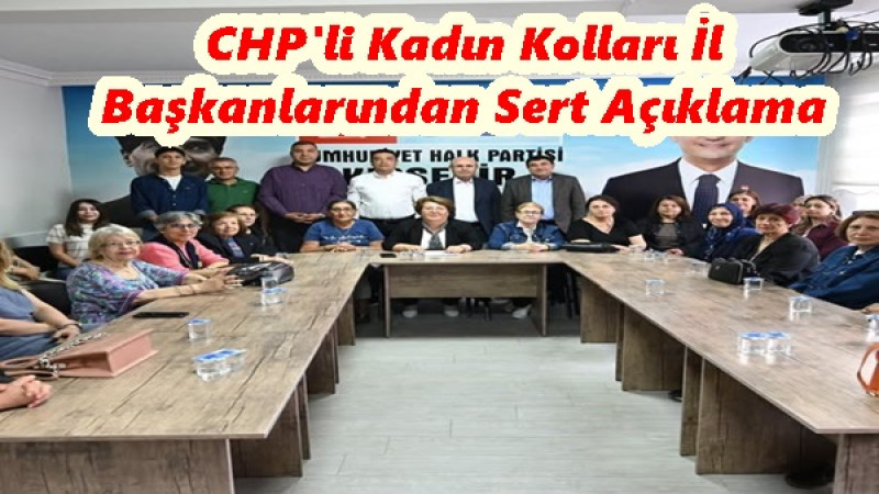 CHP'li Kadın Kolları İl Başkanlarından Sert Açıklama