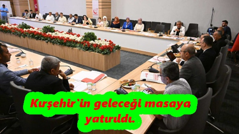 Kırşehir'in geleceği masaya yatırıldı.