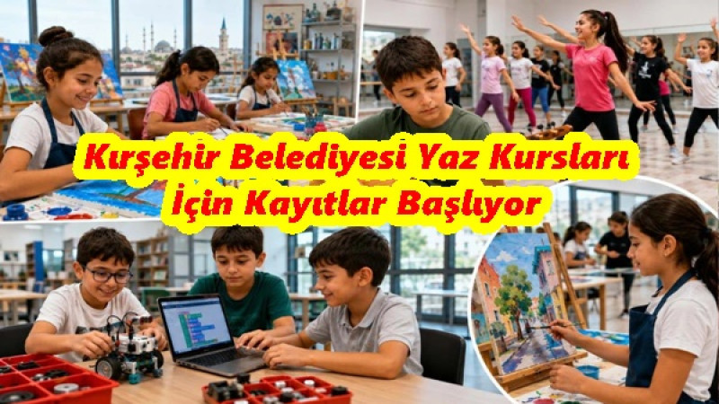 Kırşehir Belediyesi Yaz Kursları İçin Kayıtlar Başlıyor