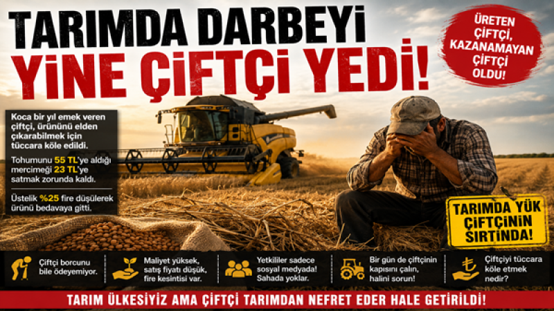 Kırşehir’de Çiftçi Yine Tüccara Mahkûm: Emek Bedavaya Gitti, Tarım İl Müdürlüğü Sessiz