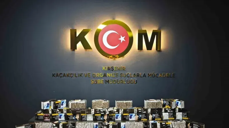 Kırşehir’de15 bin 80 adet makaron ele geçirildi
