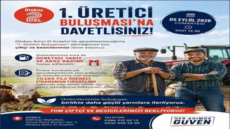 ÜRETİCİLER KIRŞEHİR’DE BULUŞUYOR